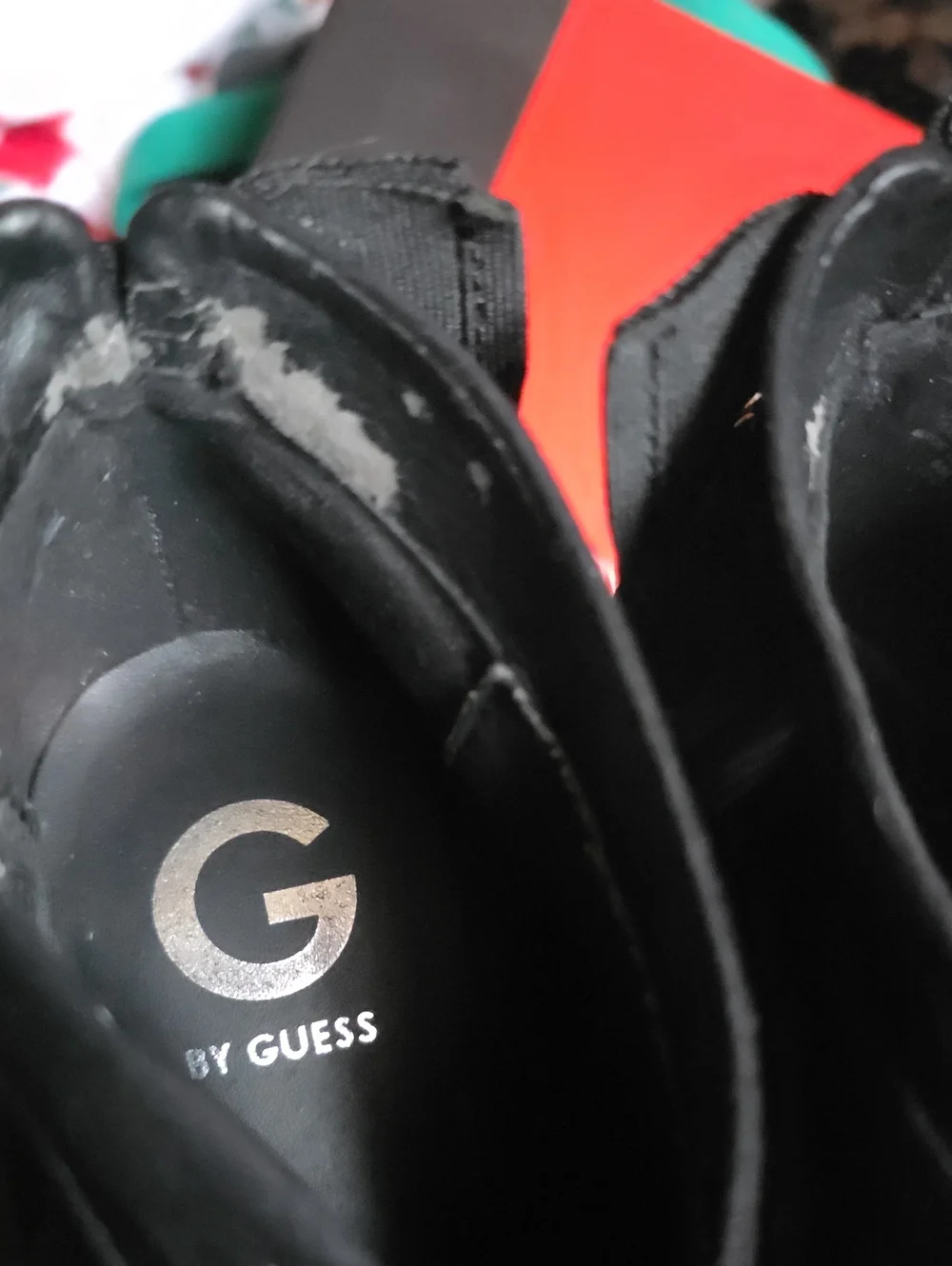 Guess Black Women's Ankle Booties with V-Cut Elastic Gore
